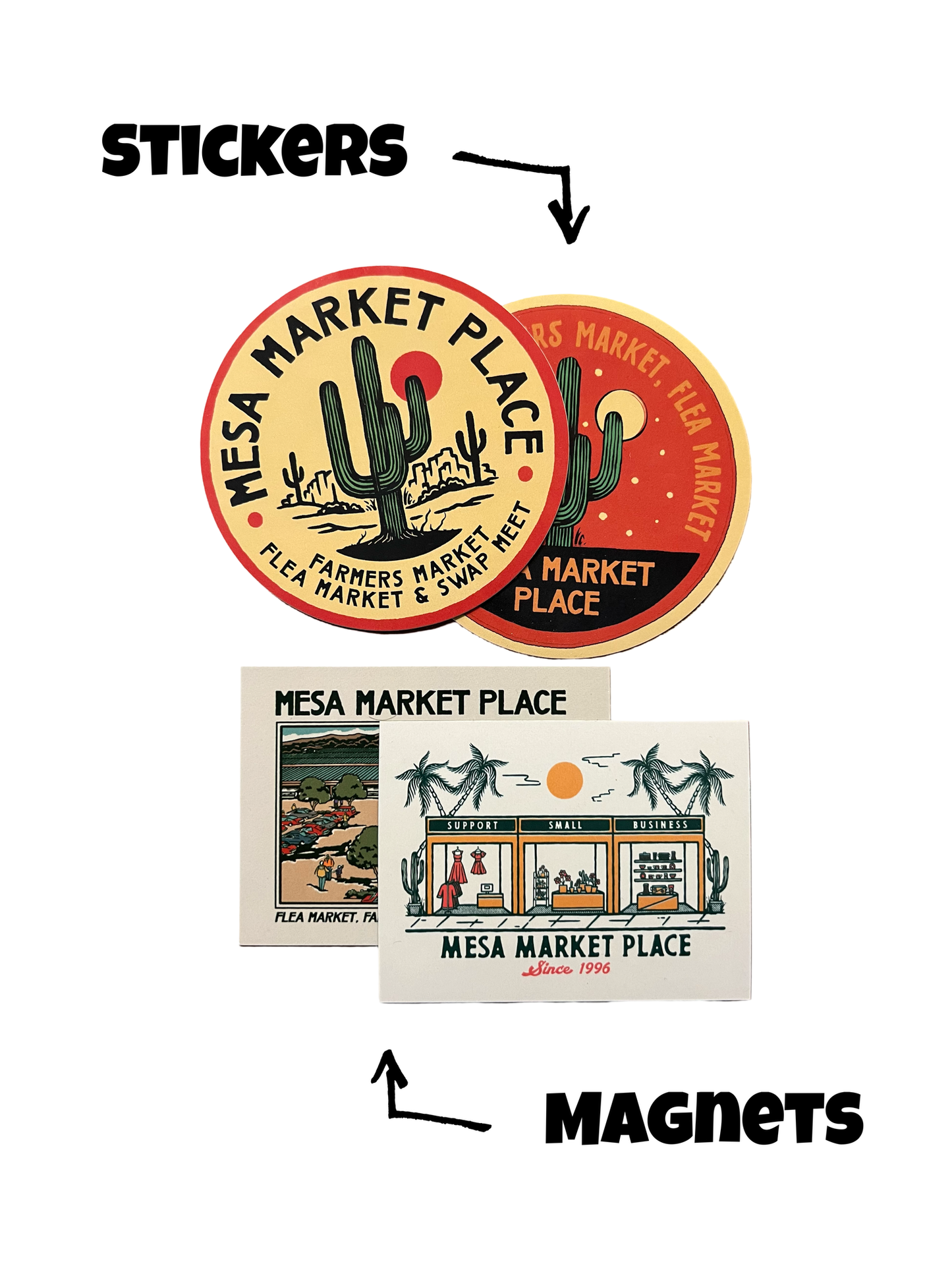 Sticker and Magnet Bundle (set of 4)